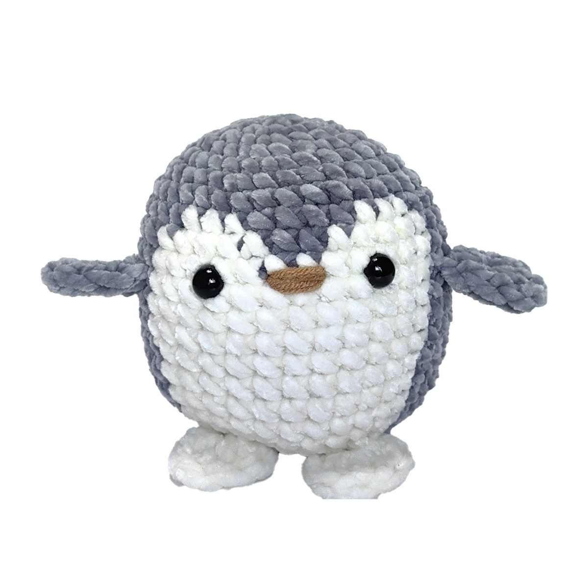 Crochet for beginners, doll, cute woven materials set handmade, pinguin, English