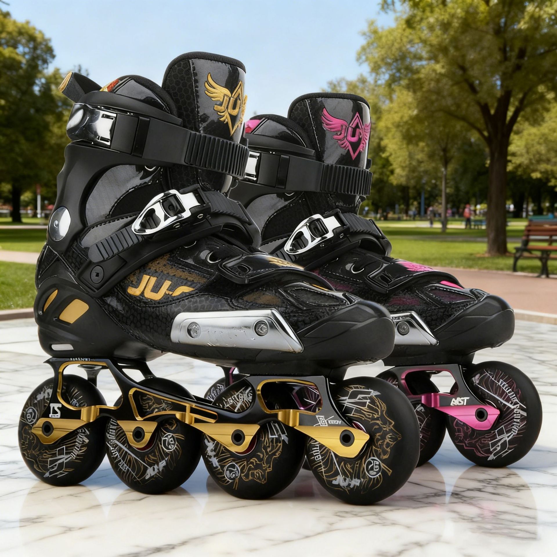 Adult roller skates HV roller skates Hurricane Wolf freestyle mismatched roller skates roller skates freestyle men's and women's inline skates