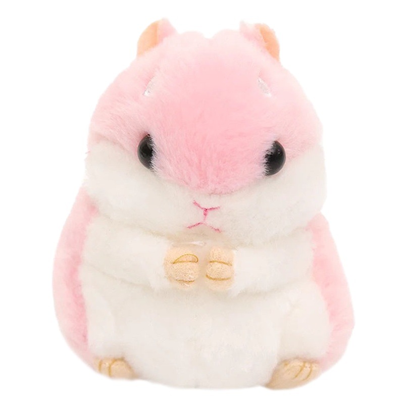 Hámster lindo muñeca de peluche de juguete de dibujos animados llavero bolsa pequeña muñeca colgante regalo de la muñeca de trapo regalo