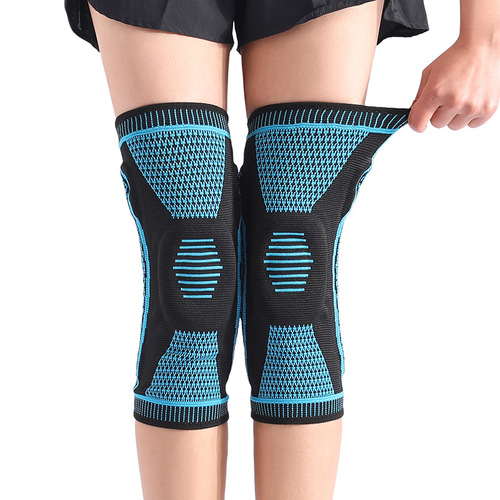 Protective sports knee pads wholesale fitness protective gear processable anti-collision meniscus nylon breathable silicone pressurized knee pads