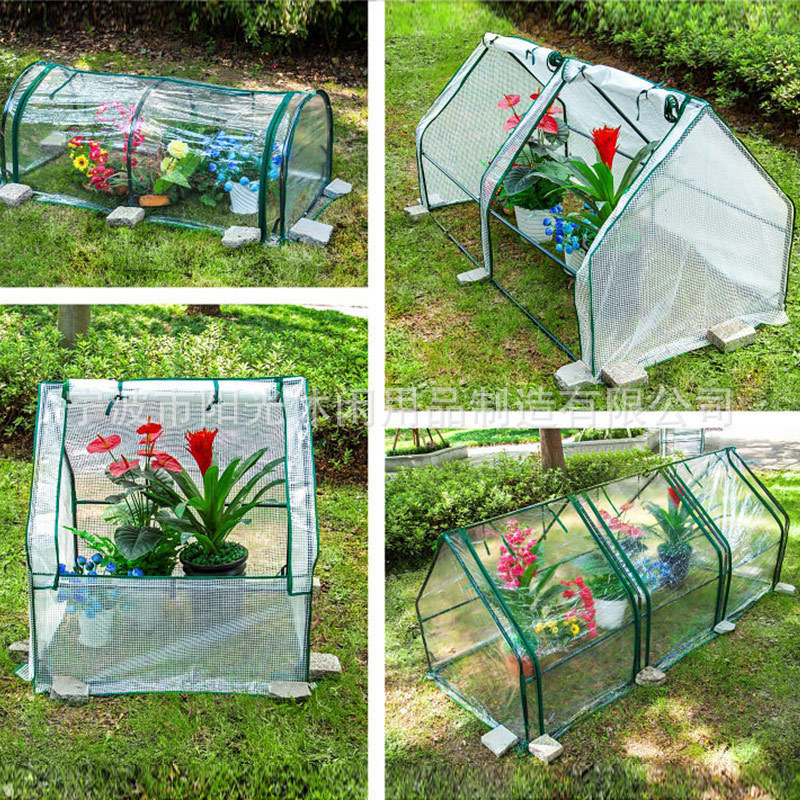 Succulent Green Plants and Flowers Warm Shed Cat and Dog Pet Windproof Shed Outdoor Balcony Courtyard Anti-Freeze and Rainproof Warm Shed