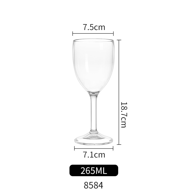 265ml 와인잔 PC 플라스틱 8584