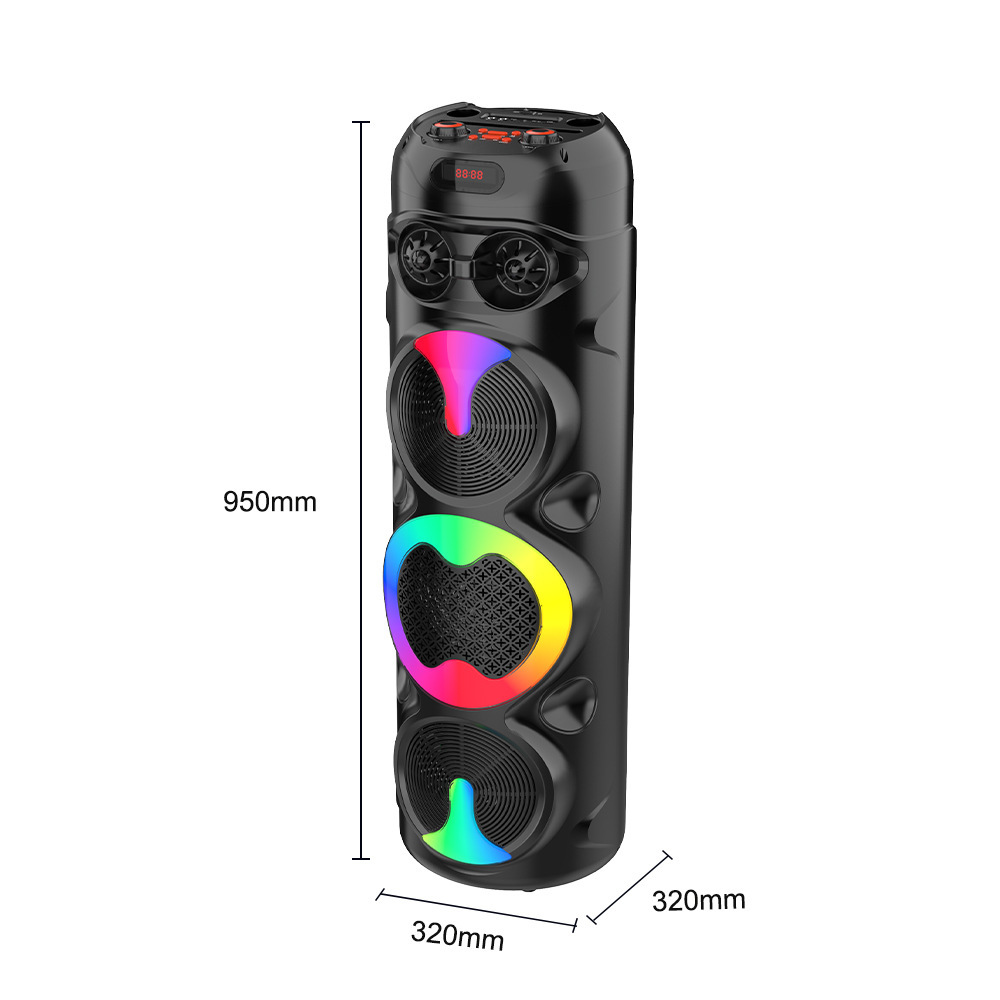 Sing-eZQS8309RGB luces coloridas inalámbricas altavoces Bluetooth de larga duración fuente precio de fábrica