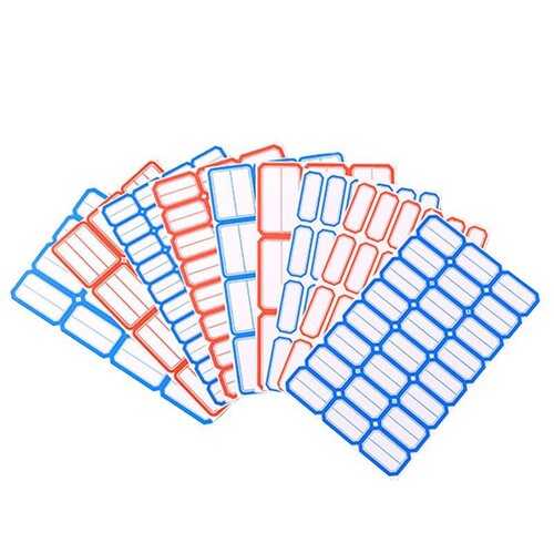 Handwritten red and blue self-adhesive label paper classification stickers self-adhesive name stickers wholesale multi-specification price stickers to pick up the paper