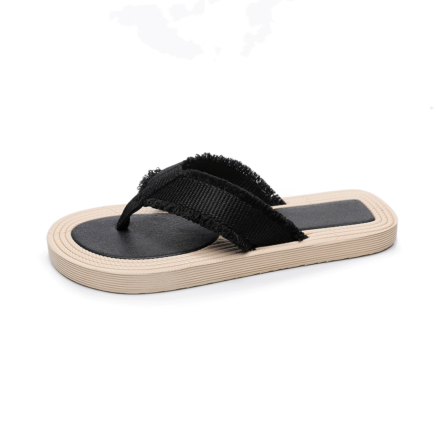 Летние соломенные тапочки, пляжные модные шлепанцы, flip-flops