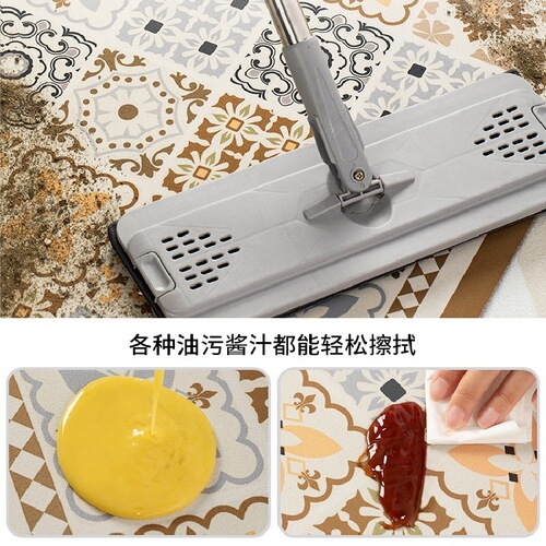 Kitchen special anti-dirty anti-fouling floor mat diatom mud absorbent mat non-slip anti-oil carpet wipeable no-wash floor mat home