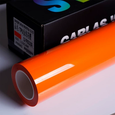 Auto Color Change Film custom white bag - nasturtium-orange-152m16m