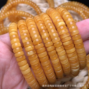 Natural beeswax old wax straight cut spacer bracelet Seiko spacer bracelet diy accessories play Joker manufacturers wholesale