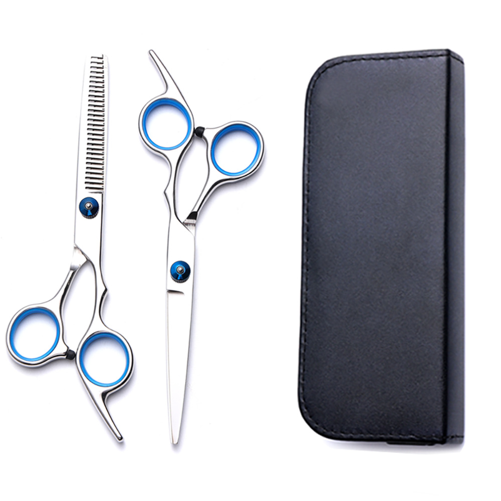 Corte de pelo tijeras transfronterizas amazonas color tijeras de dientes planas cortadas delgadas frange tijeras divisorias fábrica de tijeras al por mayor set de tijeras de peluquería