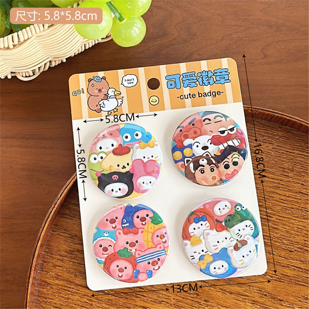 Tengyi original lindo muñeco de peluche broche pin chica mochila joyería Decoración Accesorios dibujos animados insignia al por mayor