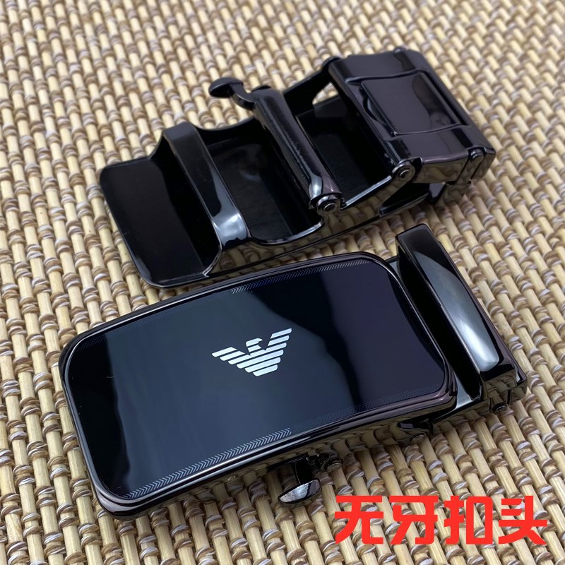 Los hombres sin dientes hebilla automática cinturón hebilla pantalones cabeza agujero-libre desdentado aleación cinturón cabeza llave sin dientes hebilla Nuevo