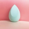 Sky blue water drop bevel cut