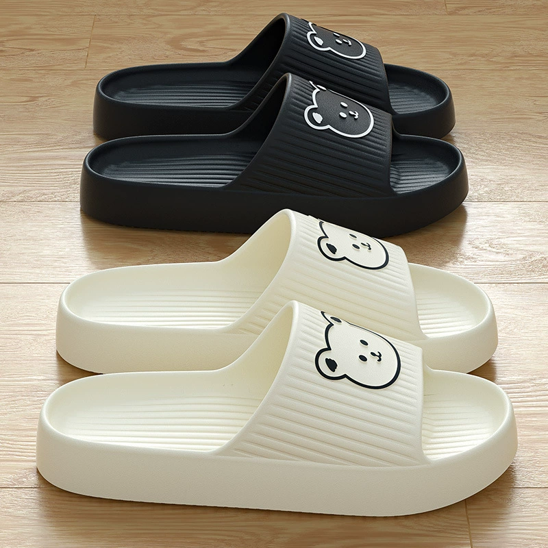 Тапочки из ЭВА, женские летние домашние, милые ощущения дерьма, домашние, Нескользящие тапочки для ванной, мужская верхняя одежда