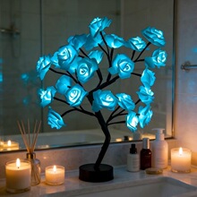 C 74101 LED Rose Tree Night Light õ�廨���� ŷ���羳