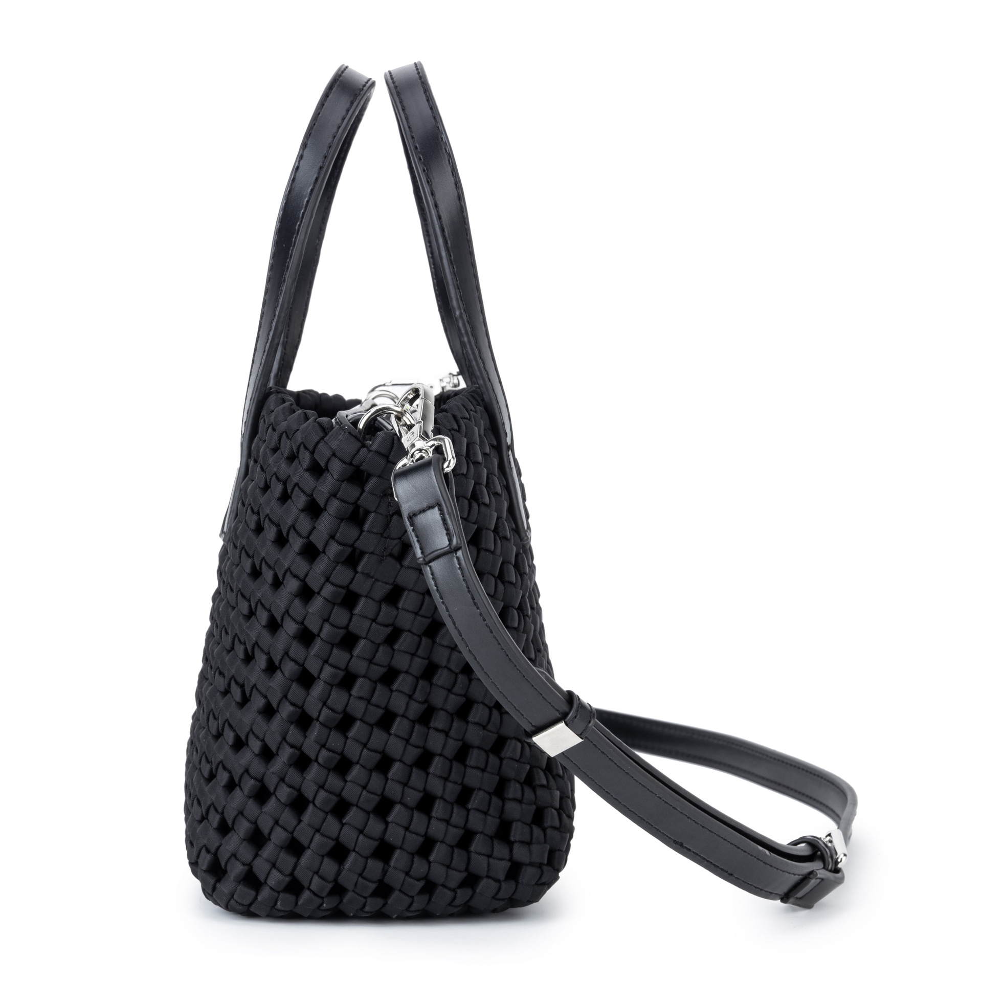 Borsa a cestino intrecciata fatta a mano con verdure, borsa a mano in nylon da donna 2024, borsa a tracolla in pelle di alta qualità per pendolari_voghion.com