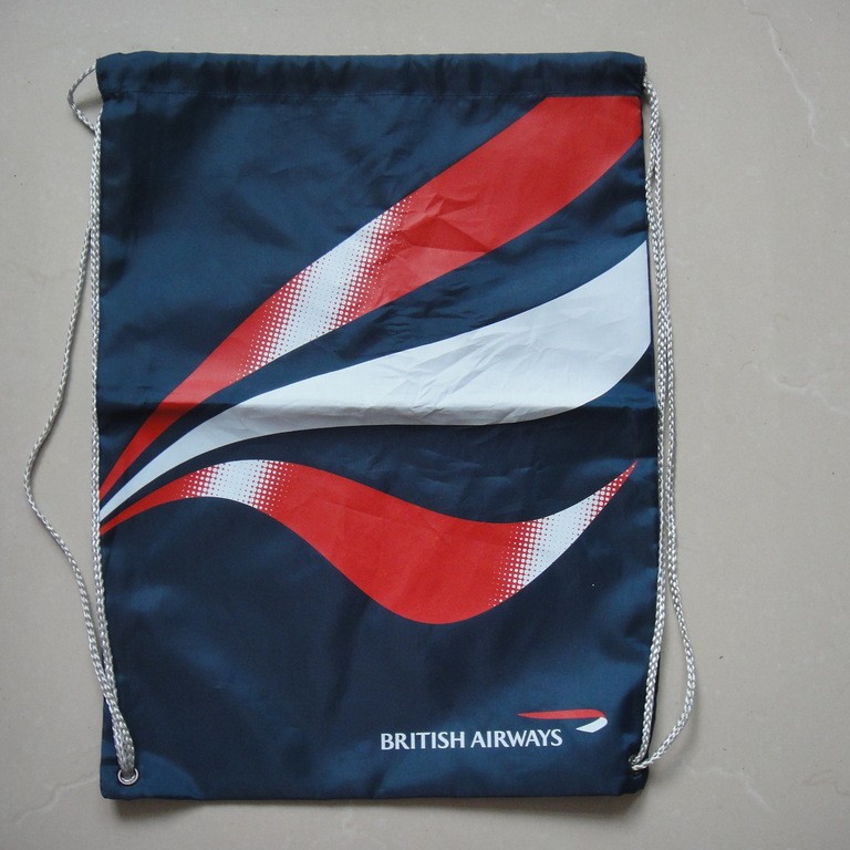 供应牛津布抽绳鞋袋，卡通热升华印刷的抽绳袋，牛津布鞋包