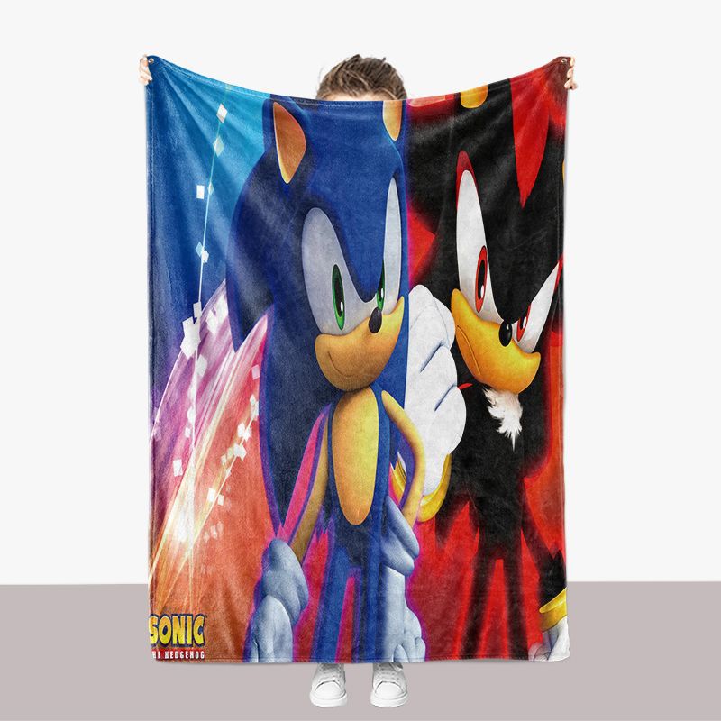 SONIC索尼克 系列法兰绒毛毯亚马逊加厚盖速卖通厂家一件代发批发