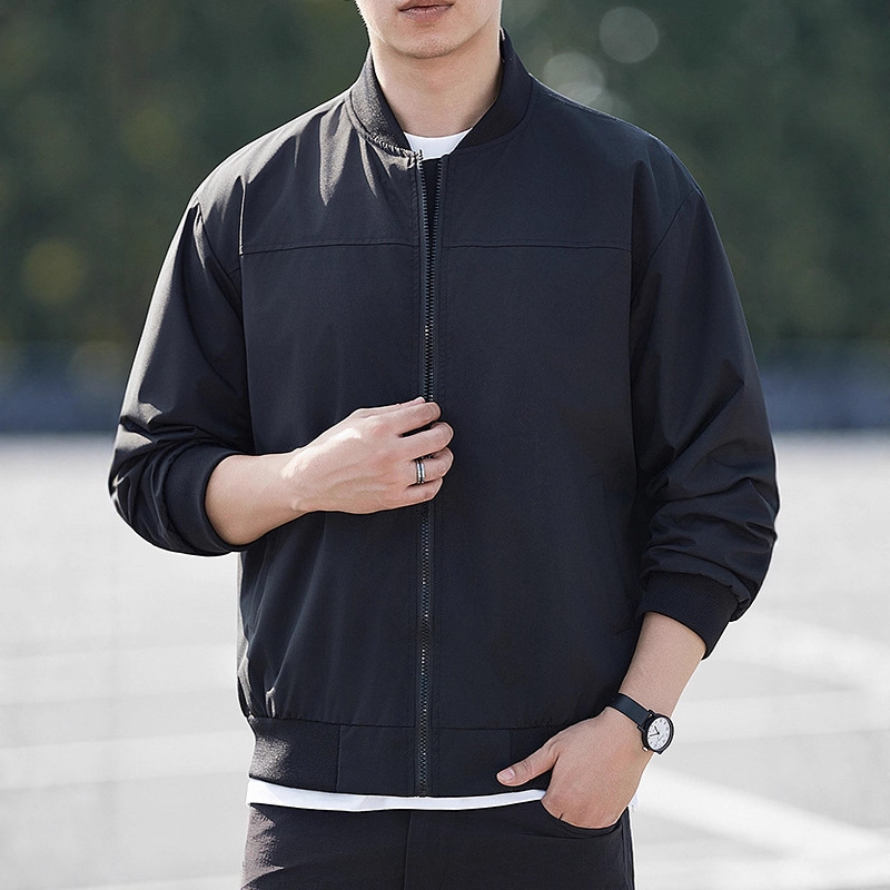 2025 New Baseball Uniform Jacket Men's Autum Loose and Handsome Casual Stand-Up Collar Versatile Work Jacket Top 2025 New Baseball Uniform Jacket Men's Autum Loose and Handsome Casual Stand-Up Collar Versatile Work Jacket Top