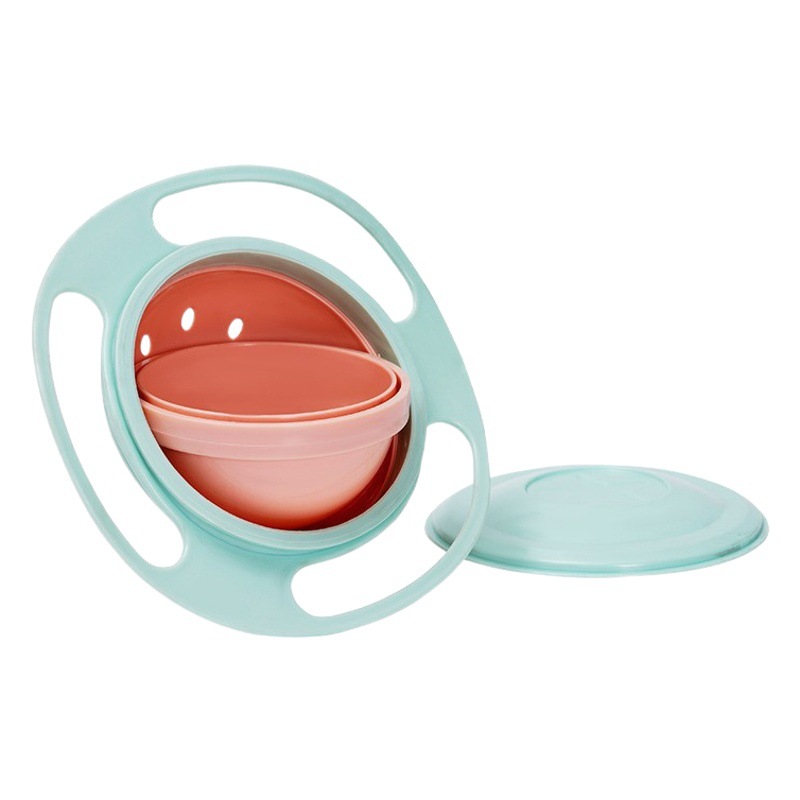Tazón Volador, Tazón de Equilibrio, Tazón Giratorio de 360 Grados Antiderrames, Tazón para Bebés, Tazón Infantil, Tazón Giratorio Divertido, Venta al por Mayor