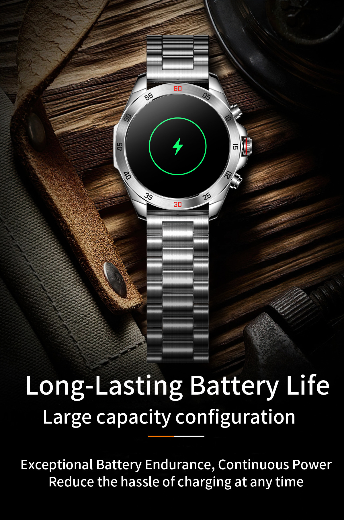 Smartwatch uomo con cardiofrequenzimetro e chiamate bluetooth_voghion.com