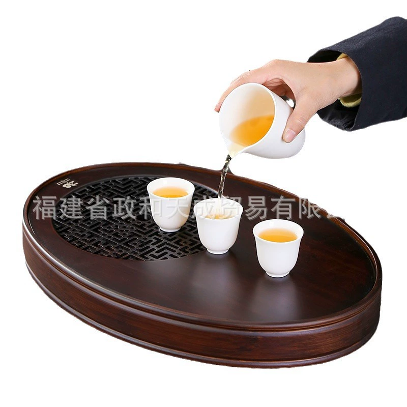 Tea set house small tea tray water storage small mini -small bamboo bamboo simple bamboo simple dry foam table one or two use tea table