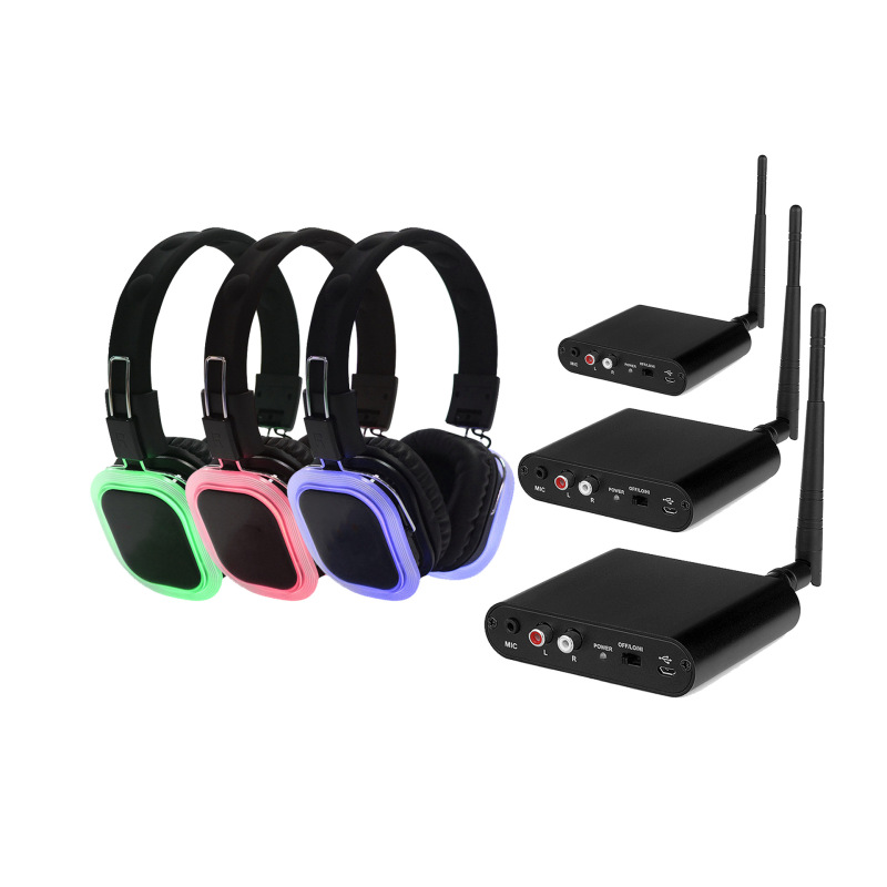 Music Activities Dj Stereo Disco Headphones Sports Gaming Ktv Head-Mounted Silent Party Wireless Headset Music Activities Dj Stereo Disco Headphones Sports Gaming Ktv Head-Mounted Silent Party Wireless Headset