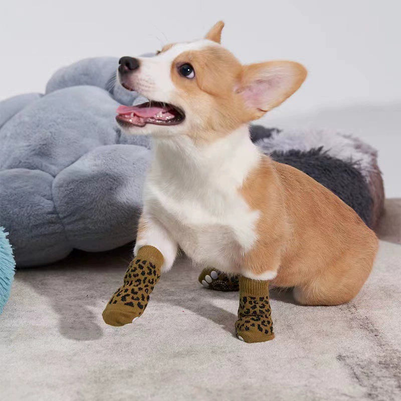 Носки для домашних животных XZ анти-грязные и морозостойкие наружные носки для собак тихие ножные чехлы для собак теплые кошки анти-царапают нескользящие внутренние дышащие туфли