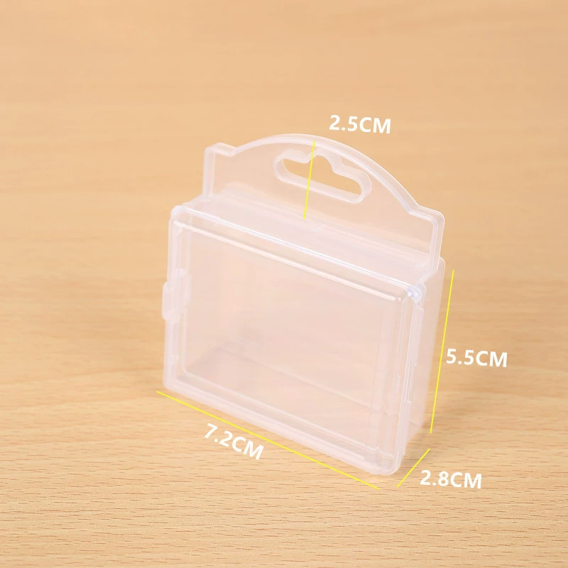 Малый размер прямоугольной пластиковой коробке pp покрыты прозрачные части Инструмент Ящик для хранения оборудования упаковка коробка образца