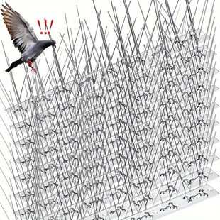 304 Stainless Steel Anti-Bird Thorn Repellent Device Anti-Bird Artifact for Outdoor Roof Fence Balcony Garden Cross-Border