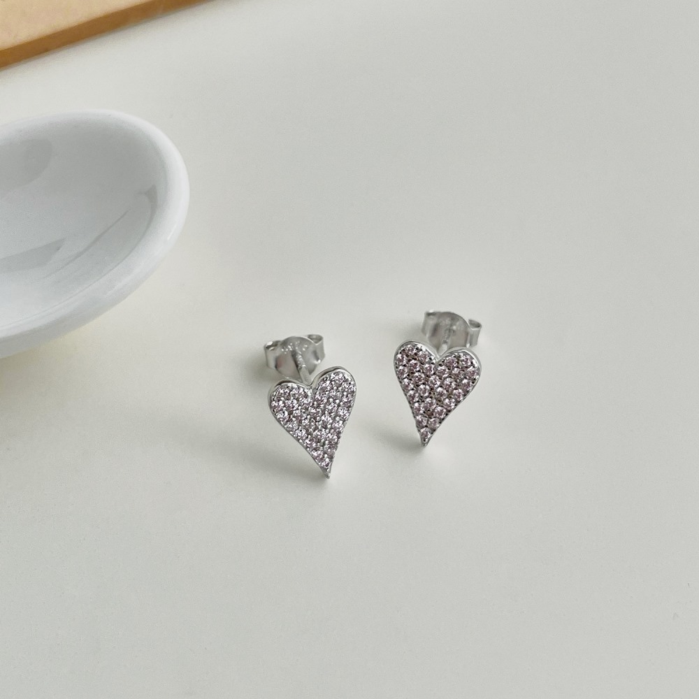 3g Weight 925 Sterling Silver Ear Needle Material 18K Gold Plated Plating Material Ear Studs Classification 1 Pair Quantity Daily Occasion 925 Sterling Silver Material Heart Shape Pattern Women's Gender IG Style Style 1 Pair 18K Gold Plated 925 Sterling Silver Heart Shape Ear Studs 7