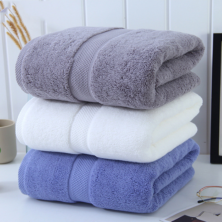 Gaoyang Pure Cotton Bath Towel, Thickened and Enlarged, Highly Absorbent, Suitable for Home Use, Hotel, and Beauty Salon, Custom-Made Bath Towel, All-Cotton