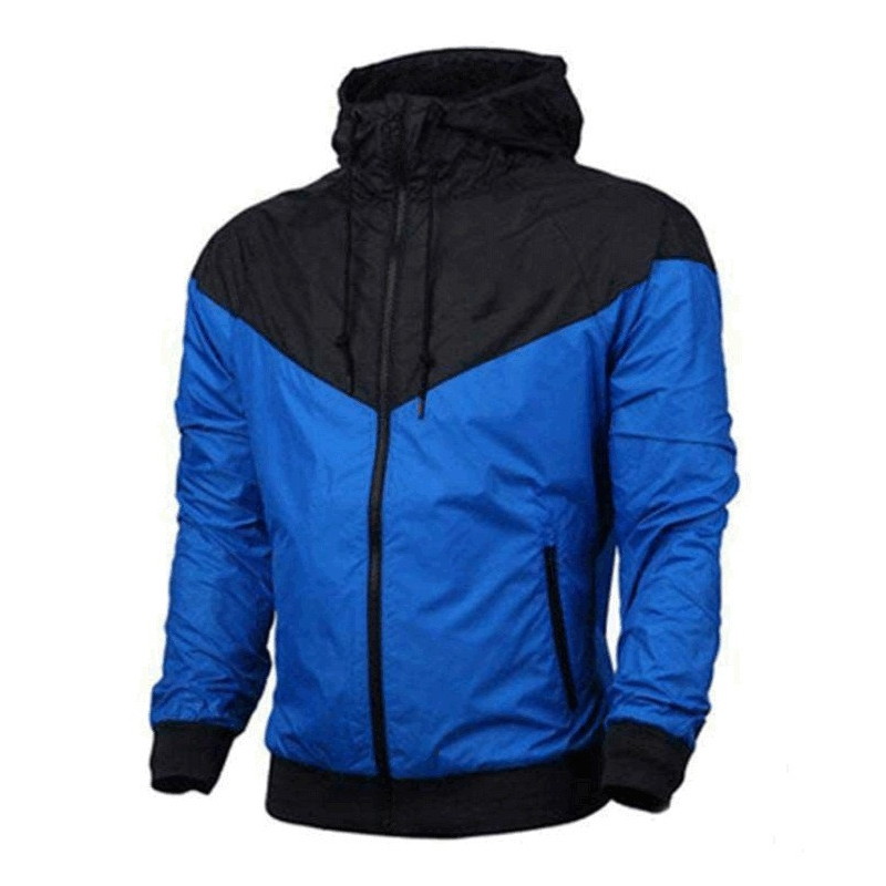 two-tone windproof fashionable jacket with zipper