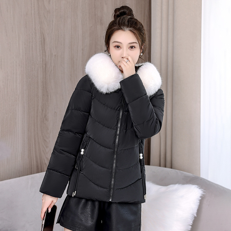 Invierno plumón de algodón mujer 2025 nuevo algodón suelto corto ligero y grueso chaqueta de algodón pequeño image 8