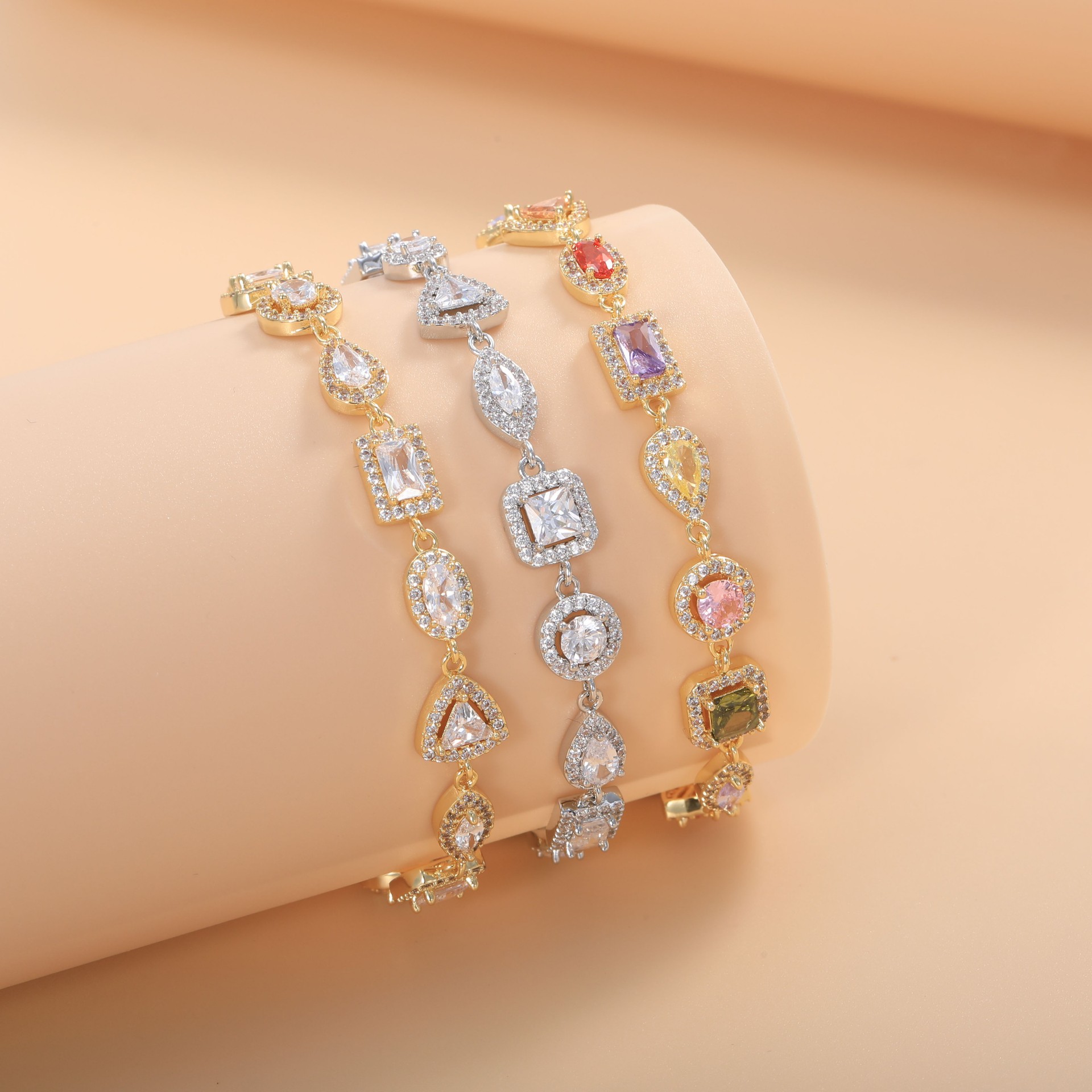 Pulsera mujer elegante clásica multi formas joya fina_voghion.com