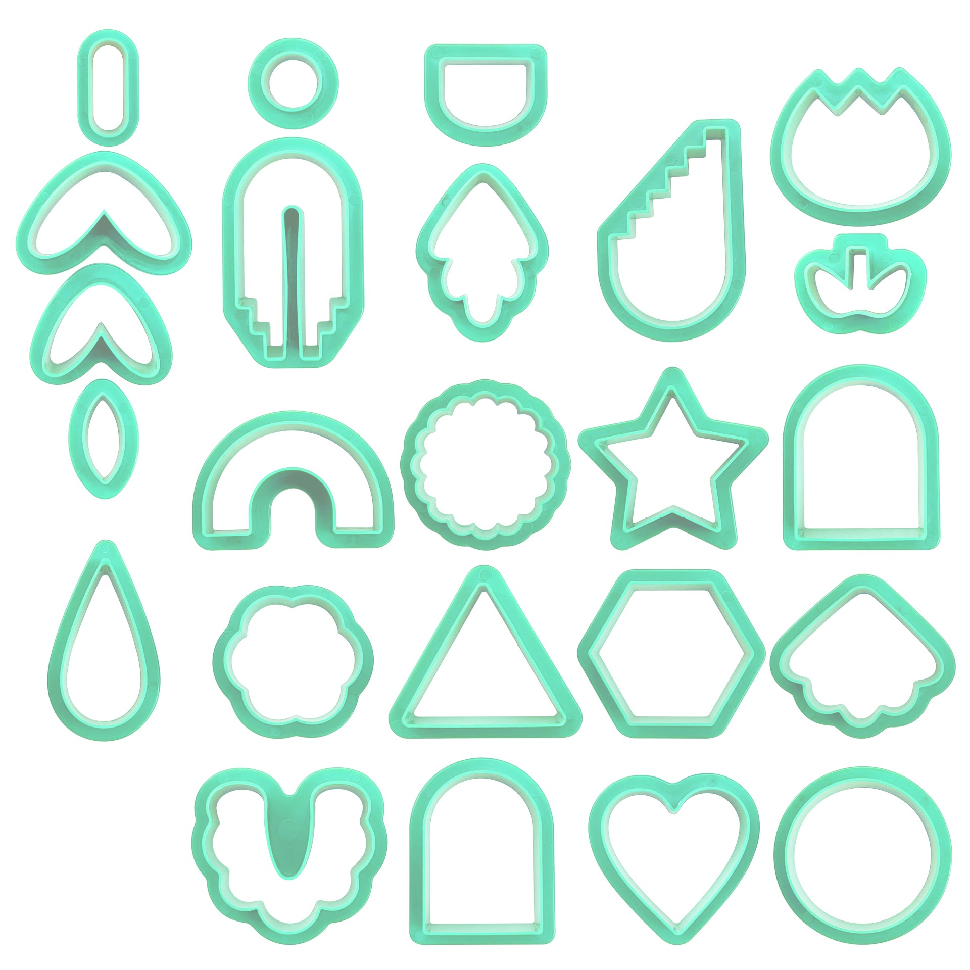 24 pendientes de polímero cortador joyería artesanal herramientas molde arcilla Amazon nuevo producto