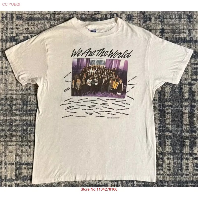 Vintage 1985 We Are the World Usa for Africa T-Shirt L Michael Jackson Bob Dylan Retro Vintage 1985 We Are the World Usa for Africa T-Shirt L Michael Jackson Bob Dylan Retro