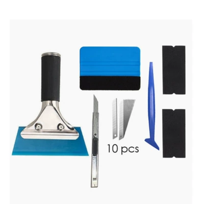 Car color change film tool kit supplies Invisible car film 16-piece set film tool scraper (Car cleaning tools) - 16-piece-set