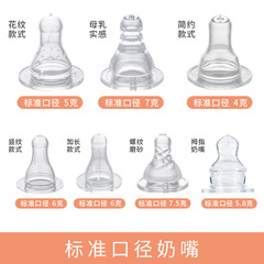 Universal Silicone Baby Bottle Nipple for Newborns, Slow-Flow, Premature Babies, Anti-Choking, Manufacturer Wholesale