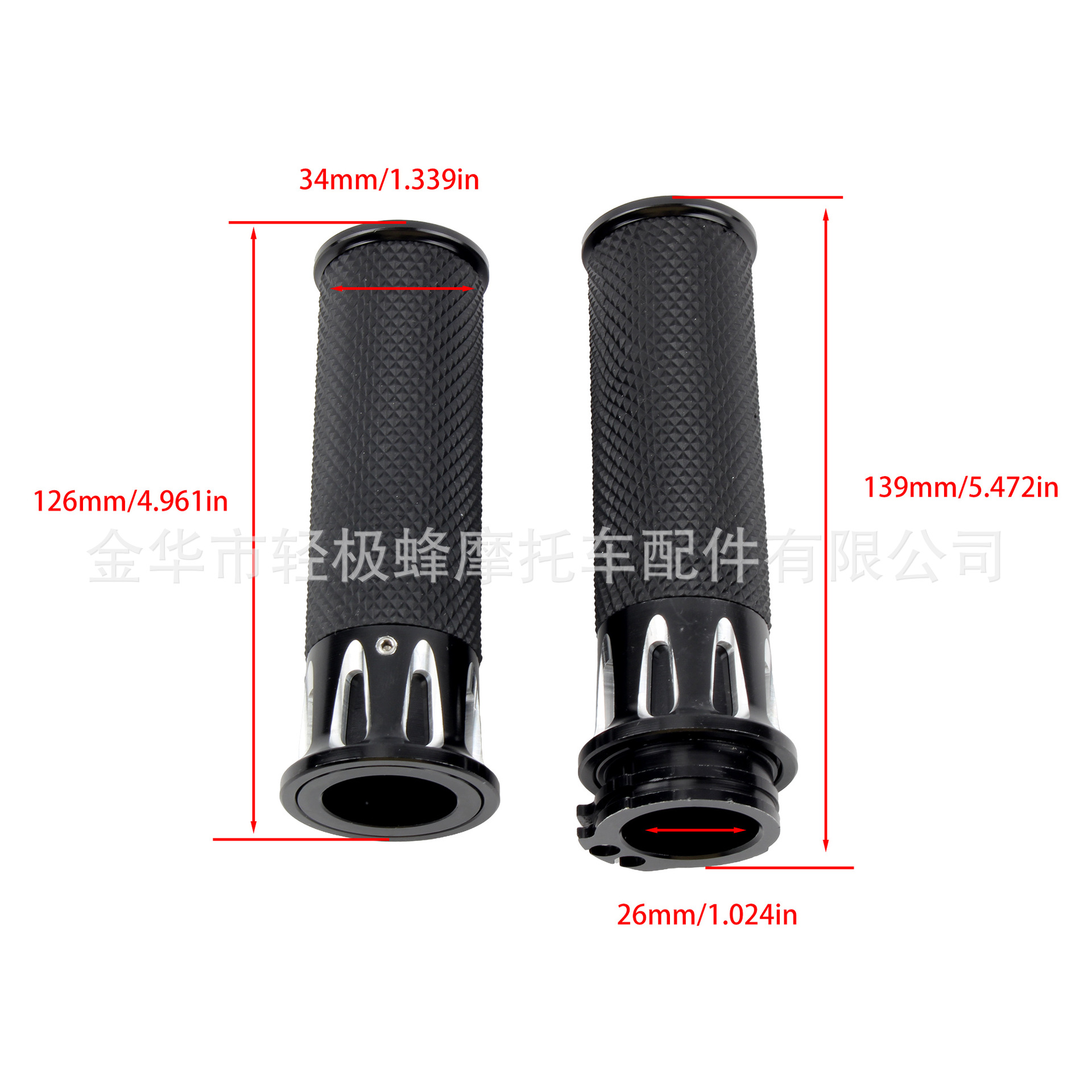 Motorcycle Accessories Handlebar Cover Harley Prince Retro Handlebar Anti-Slip Wear-Resistant Zinc Alloy Handlebar Street Car Modification