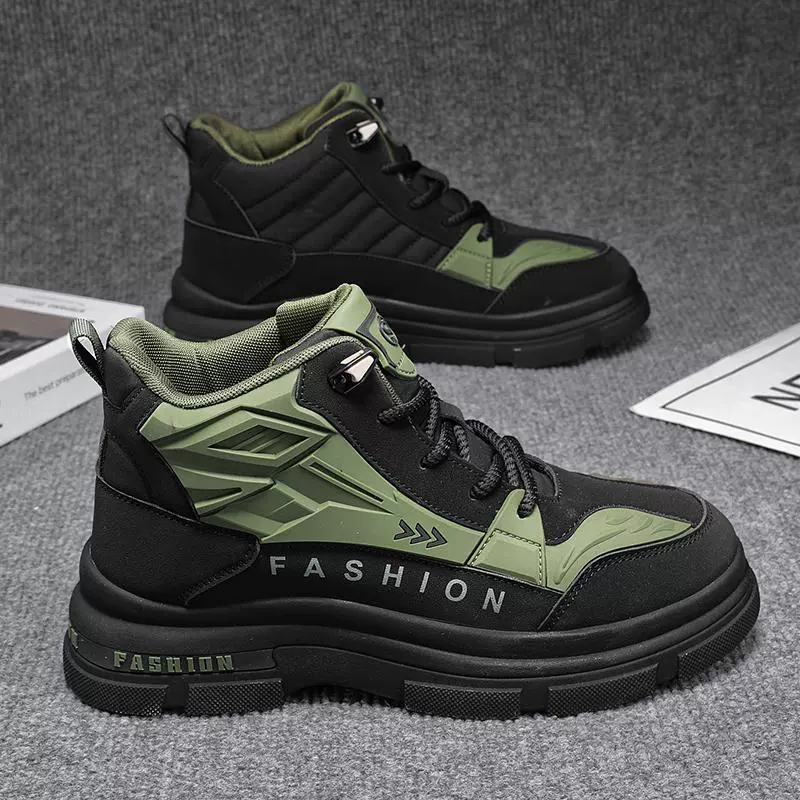 S3307 обувь высокого уровня обувь Martin обувь осенние и зимние ботинки на толстой подошве модные спортивные повседневные обувь мужская обувь