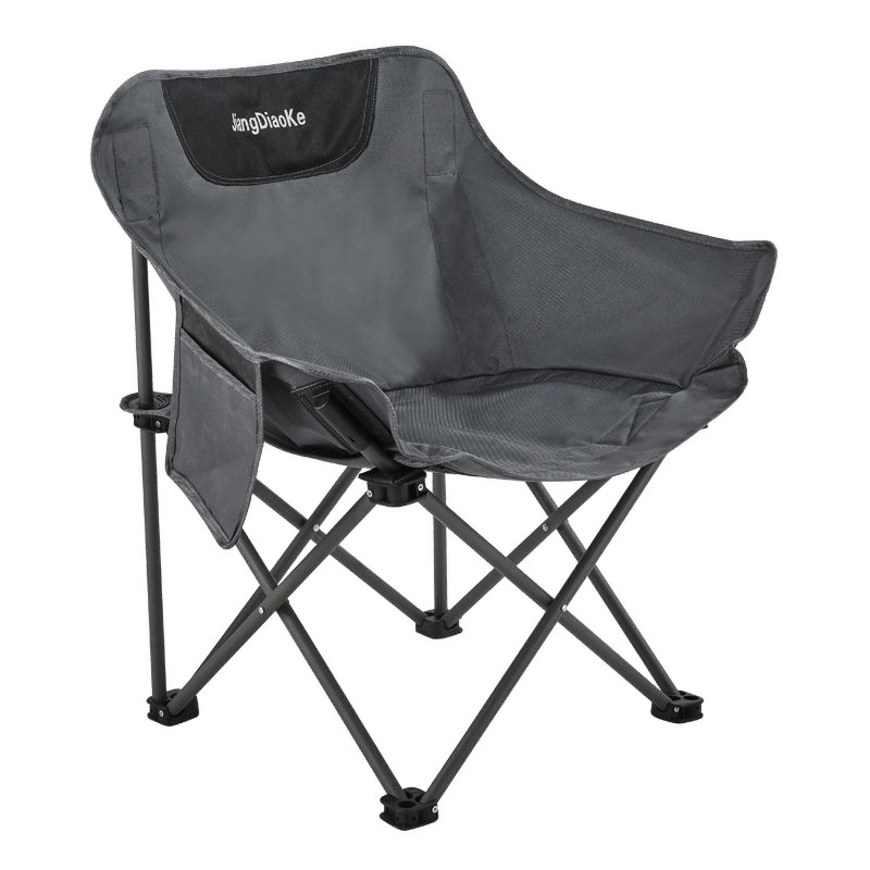 Silla plegable al aire libre silla de luna en una silla de pesca de campamento silla plegable portátil reclinable silla de director para sentarse al almuerzo