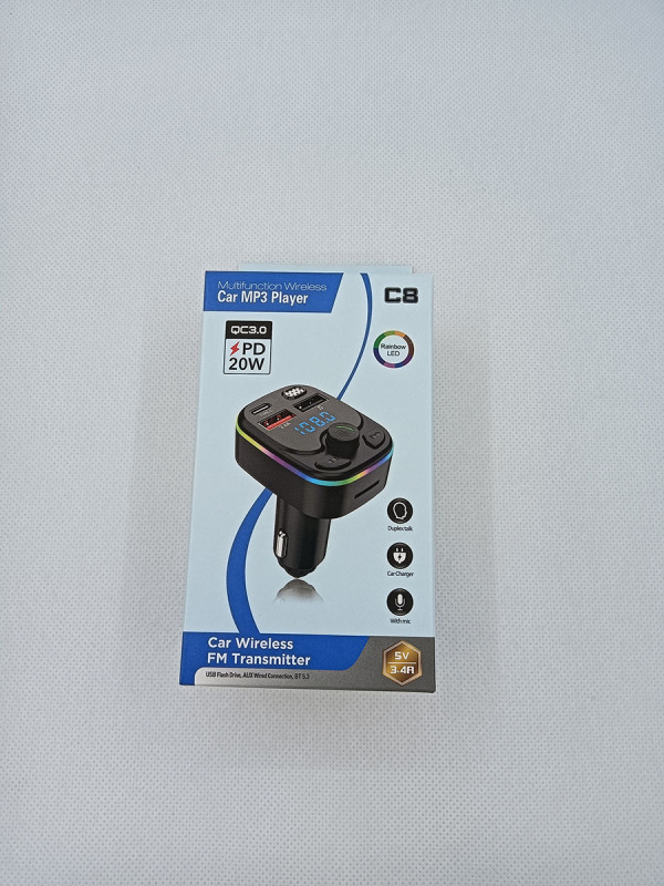 車の Bluetooth MP3 プレーヤーハンズフリー通話カード再生車の FM トランスミッター車の携帯電話充電器|undefined