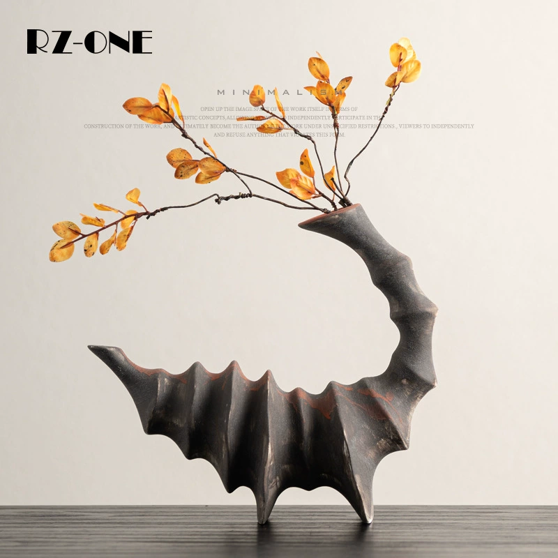 Тринадцать ремесленников, тихий ветер чай пространство керамическая ваза с рогами в гостиной