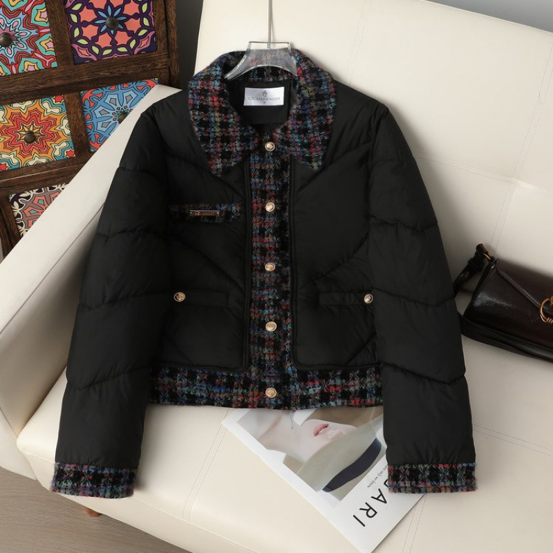 妈妈羽绒棉服冬装外套短款小棉袄新款中老年女装秋冬加绒加厚棉衣|undefined