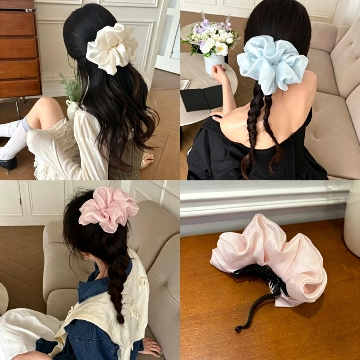Grandi fermagli per capelli spessi stile vintage antiscivolo_voghion.com