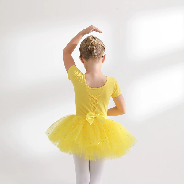 Yellow, with short sleeve