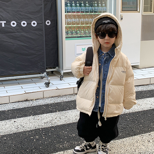 [Special Sale] Children's 90 White Duck Down Hooded Down Jacket for Boys and Girls  Winter Warm Bread Jacket