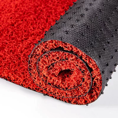 Pcv Nail Bottom Silk Circle Floor, Avtomobil döşəmə paspasları - red-nail-bottom-wire-ring-17mm-12-meters-wide-take-a-picture-of-1-meter-long-and-a-roll-of-9-meters