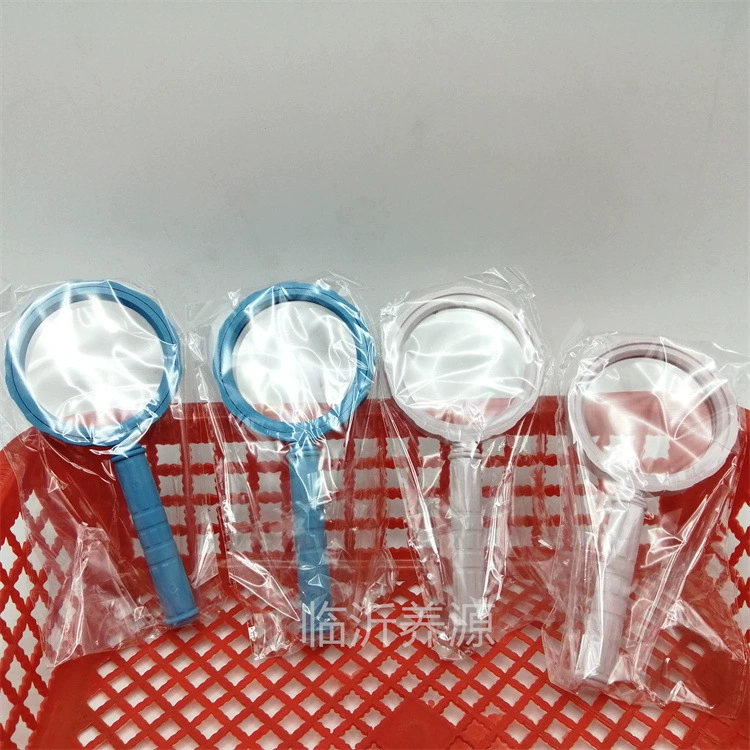 60-миллиметровая цветная пластиковая лупа для детей, учащихся детских садов, портативная ручная лупа для чтения для пожилых людей