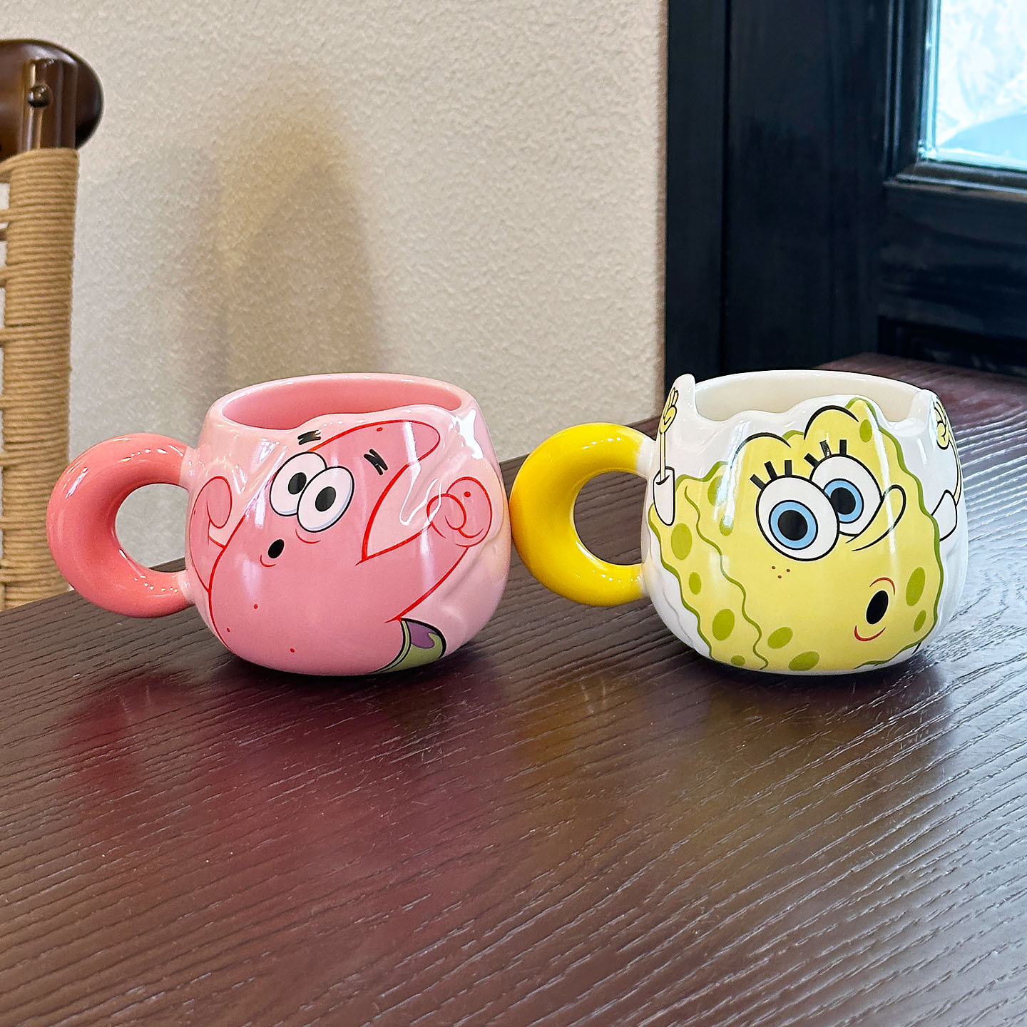 SpongeBob cerámica taza de agua de pareja taza de regalo de cumpleaños de alta calidad de la oficina de agua potable doméstica